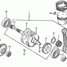 ATC350X Crankshaft @ piston piston
