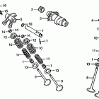 ATC350X Распредвал и клапана