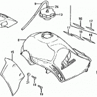 ATC350X Топливный бак