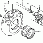 ATC350X Переднее колесо