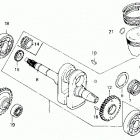 TRX250 Коленвал