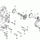 TRX250 Крышка картера левая