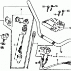 TRX125 Руль и панель переднего номера