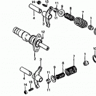 TRX125 Распредвал и клапана