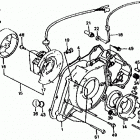 TRX125 Left crankcase cover  @ alternator @ sub transmission co...