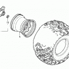 TRX250 Заднее колесо