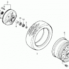TRX250 Переднее колесо