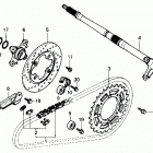 ATC250R Rear wheel axle 85
