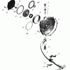 Spyder GS Roadster with SE5 transmission 05- clutch release cover