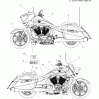 V10DB36DA/EB36DA CROSS COUNTRY/CROSS ROADS ALL OPTIONS Body, decals - v10db36da / eb36da all options