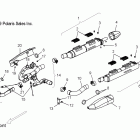 V10DB36DA/EB36DA CROSS COUNTRY/CROSS ROADS ALL OPTIONS Engine, exhaust - v10db36da / eb36da all options