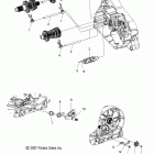 V09HB36/HS36 HAMMER/HAMMER SPORT ALL OPTIONS Drive train, shift forks and drum - v09hb36 / hs36 all o...