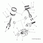 V11CA36/CB36 KINGPIN ALL OPTIONS Engine, crankshaft and piston - v11ca36 / cb36 all optio...