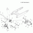 V11CA36/CB36 KINGPIN ALL OPTIONS Suspension, rear asm. - v11ca36 / cb36 all options