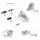 V08SB36/SD36 VISION ALL OPTIONS Drive train, shift forks / drum - v08sb36 / sd36 all opt...