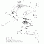 V10CB26/PB26 KINGPIN ALL OPTIONS Body, fuel tank - v10cb26 / pb26 all options