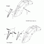 V12BW36/EW36 CROSS ROADS ALL OPTIONS Electrical, turn signal, rear and taillight - v12bw36 / ...