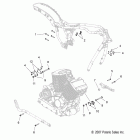 V11CA36/CB36 KINGPIN ALL OPTIONS Engine, mounting - v11ca36 / cb36 all options