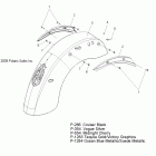 V10CB26/PB26 KINGPIN ALL OPTIONS Body, fender, rear - v10cb26 / pb26 all options