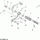 V08HB26/HS26 HAMMER ALL OPTIONS Chassis, footpeg, r.h. - v08hb26 / hs26 all options