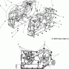 V08SB36/SD36 PLATINUM ALL OPTIONS Engine, crankcase - v08sb36 / sd36 all options