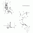 V08SB36/SD36 VISION ALL OPTIONS Steering, hydraulic clutch lever and hose - v08sb36 / sd...