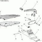 V08SB36/SD36 PLATINUM ALL OPTIONS Floorboard / brake, rh - v08sb36 / sd36 all options