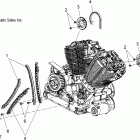 V08SB36/SD36 PLATINUM ALL OPTIONS Engine, camchain - v08sb36 / sd36 all options