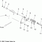 V08HB26/HS26 HAMMER ALL OPTIONS Chassis, footpeg, l.h. - v08hb26 / hs26 all options