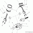 V08HB26/HS26 HAMMER ALL OPTIONS Engine, crankshaft and piston - v08hb26 / hs26 all optio...