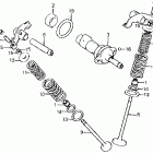 ATC200X Распредвал и клапана