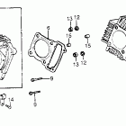 ATC125M Цилиндр и головка цилиндра