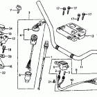 ATC200ES Handlebar @ top bridge @ key set
