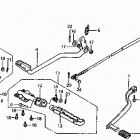 ATC200ES Footpeg @ gearshift pedal  @ brake pedal