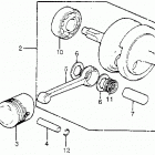 ATC125M Коленвал и поршни