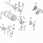 ATC250R Вилка переключения передач