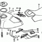 ATC110 Fuel tank @ seat 83-85