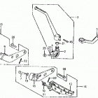 ATC250R Brake pedal @ gearshift pedal @ footpeg 83-84