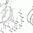 ATC250R Крышка картера левая