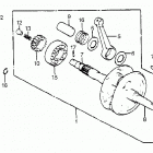 ATC200S Коленвал и поршни