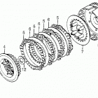 TRX200 Сцепление