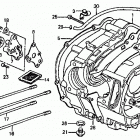 ATC110 Crankcase @ oil pump