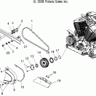 V07HB26/HS26 HAMMER ALL OPTIONS Drive sprocket, front - v07hb26 / hs26 all options