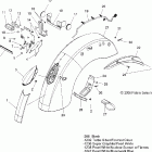 V07CB26/CD26 KINGPIN/TOUR ALL OPTIONS Fender, rear and taillight - v07cb26 / cd26 all options