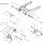 V07HB26/HS26 HAMMER ALL OPTIONS Swing arm and suspension, rear - v07hb26 / hs26 all opti...