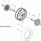 V07CB26/CD26 KINGPIN/TOUR ALL OPTIONS Wheel, rear (billet) - v07cb26 / cd26 all options