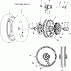 V06TB16CA TOURING CRUISER ALL OPTIONS Wheel, rear (laced) - v06tb16 / all options