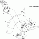 V06TB16CA TOURING CRUISER ALL OPTIONS Strut and hanger mounting - v06tb16 / all options