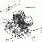 V06TB16CA TOURING CRUISER ALL OPTIONS Engine mounting - v06tb16 / all options