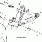 V06TB16CA TOURING CRUISER ALL OPTIONS Swing arm - v06tb16 / all options